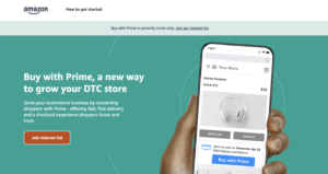 亚马逊使用 Buy with Prime 功能在非亚马逊网站上提供 Prime Delivery