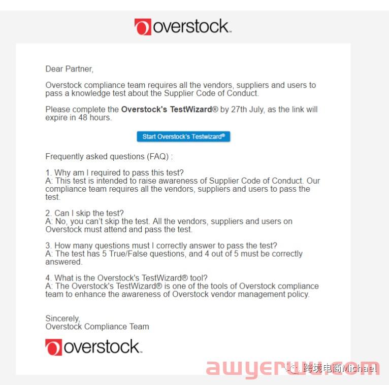 离谱：Overstock平台被黑，大量卖家收到钓鱼邮件并导致无法正常回款？！