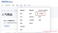 OZON卖家如何查看热销产品并分析数据