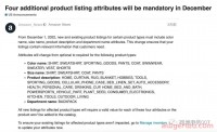 黑五、网一即将到来！亚马逊发布新listing规则！