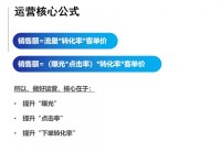 跨境电商店铺精品运营的销售额公式及核心转化漏斗