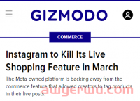 Instagram宣布放弃直播购物，Meta彻底撤出直播间