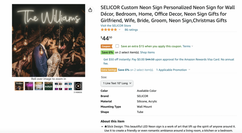 亚马逊选品攻略:北美婚庆市场大火,这些品类值得卖家关注! 第7张 亚马逊选品攻略:北美婚庆市场大火,这些品类值得卖家关注! 第7张