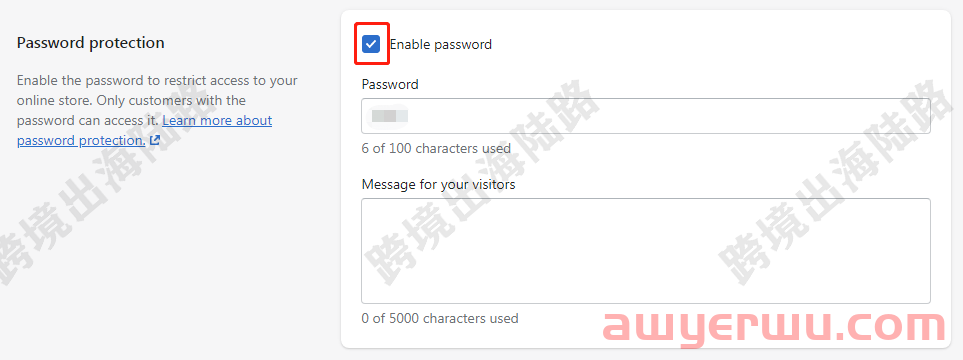 【Shopify】为什么交过套餐费用,打开Shopify网站前端还要密码? 第5张 【Shopify】为什么交过套餐费用,打开Shopify网站前端还要密码? 第5张