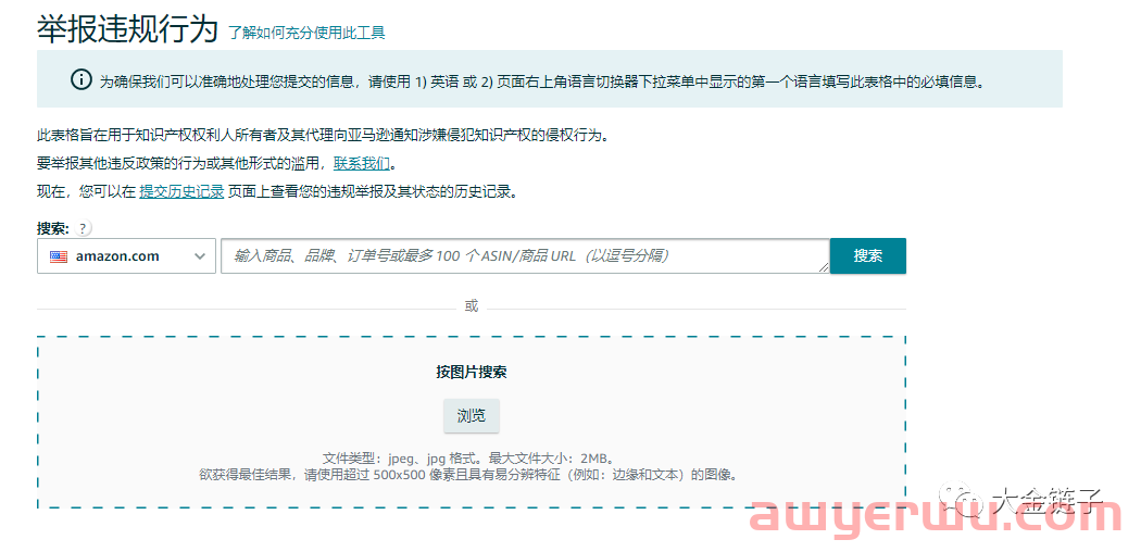 大金链子：亚马逊如何举报对手抄袭你的图片？商标专利侵权如何举报对手？ 第5张