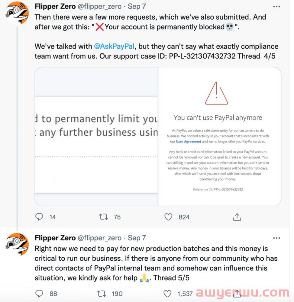 突发！知名品牌被PayPal无故冻结130万美金 第10张