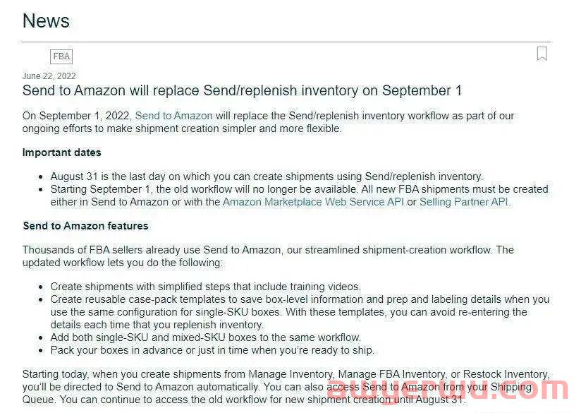 亚马逊再次妥协!将延迟使用FBA发货新流程 亚马逊再次妥协!将延迟使用FBA发货新流程