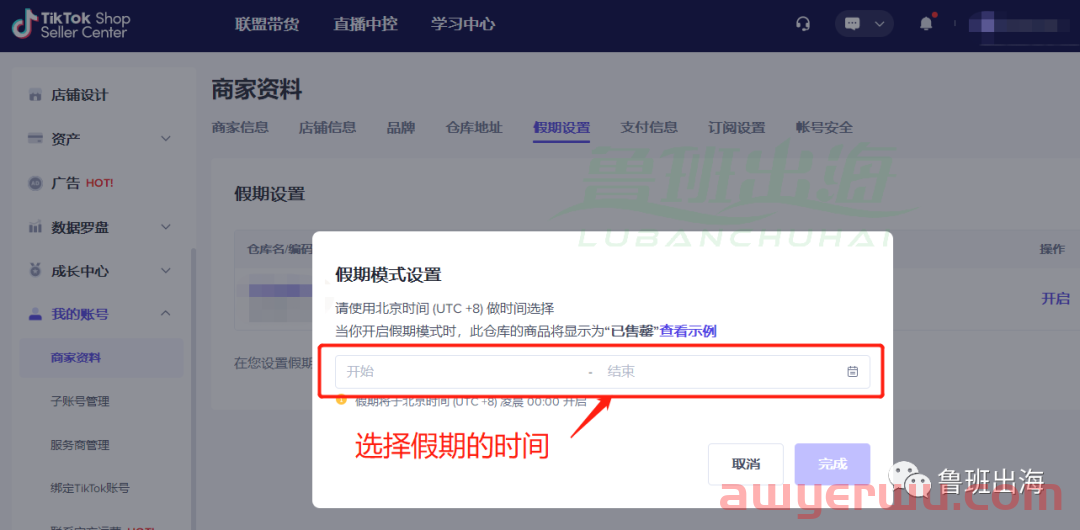 国内假期如何开启TikTok Shop延迟发货 第6张
