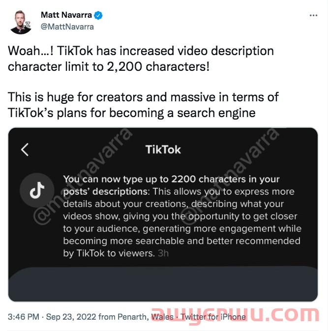 TikTok增加视频文案字数了，文案党们，欢呼吧！ 第1张