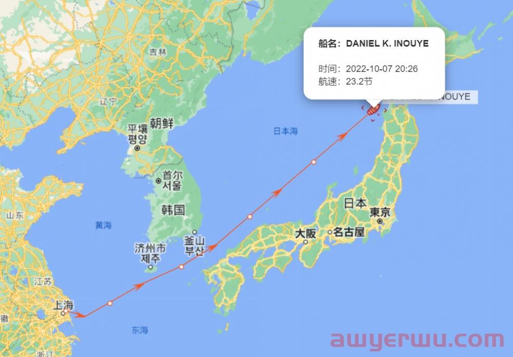 10月7日美森快船第40-42周的开船、航行、到港船期与时效动态 第5张