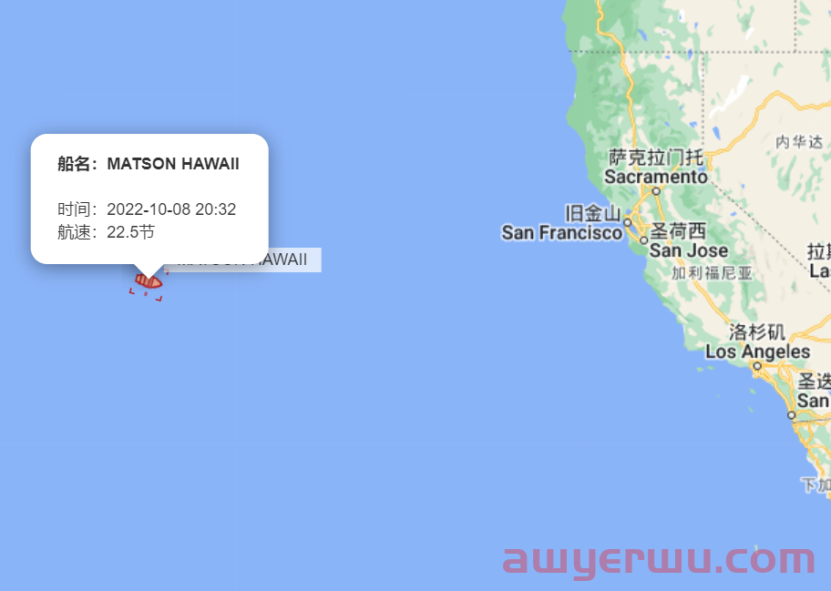 10月8日美森快船第40-42周的开船、航行、到港船期与时效动态 第3张