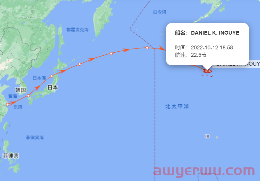 10月12日美森快船第40-43周的开船、航行、到港、提柜时效与船期动态 第2张