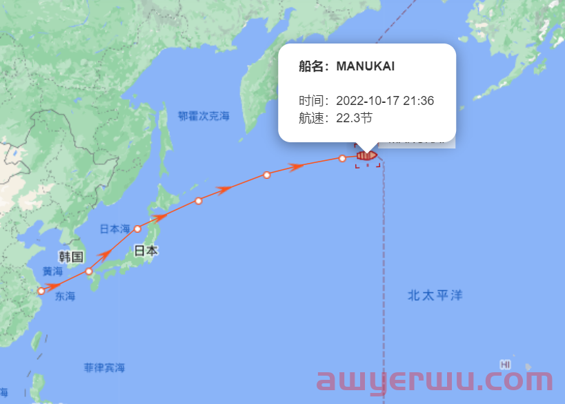 10月17日美森快船第41-44周的开船、航行、到港、提柜时效与船期动态 第4张