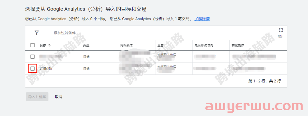 【Google Ads】谷歌广告设置订阅成功转化目标9白嫖资源网免费分享