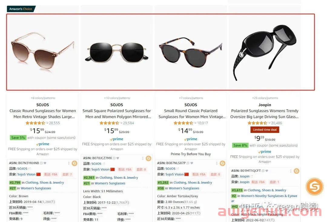 亚马逊搜索关键词新手怎么找?怎么编写?以太阳镜产品为例! 第2张 亚马逊搜索关键词新手怎么找?怎么编写?以太阳镜产品为例! 第2张