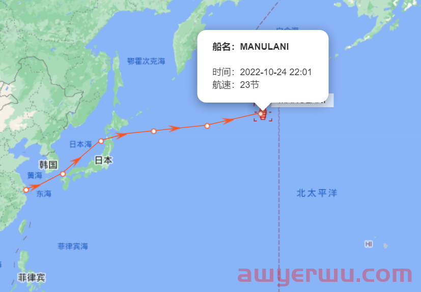 10月24日美森快船第42-44周的开船、航行、到港、提柜时效与船期动态 第4张