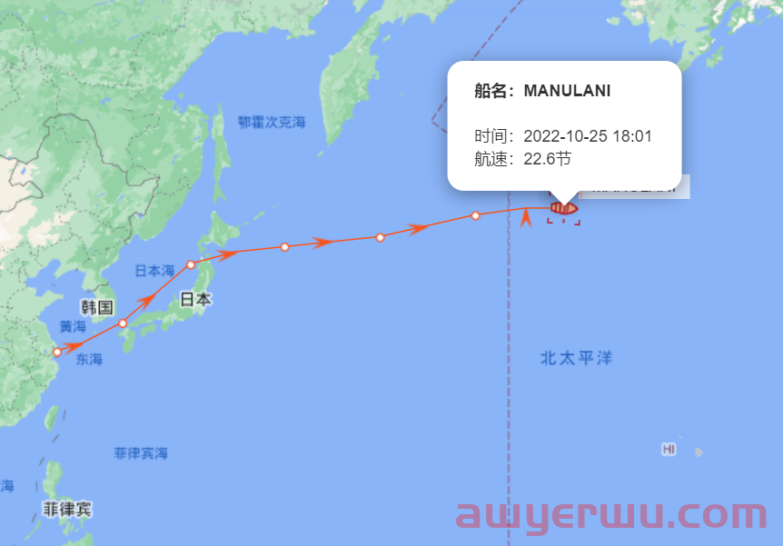 10月25日美森快船第42-45周的开船、航行、到港、提柜时效与船期动态 第3张