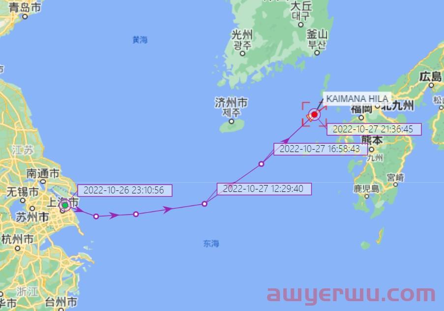 10月27日美森快船第43-45周的开船、航行、到港、提柜时效与船期动态 第5张