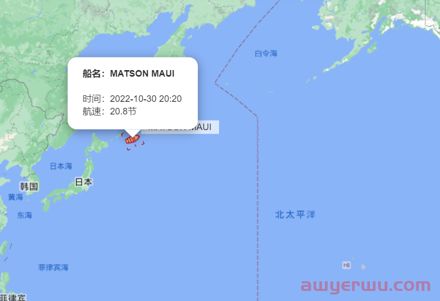 10月30日美森快船第43-45周的开船、航行、到港、提柜时效与船期动态 第6张