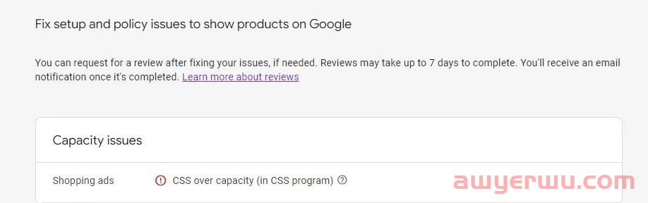 【Google Ads】GMC提示我产品超限了,怎么办?CSS overcapacity (in CSS program) 第2张 【Google Ads】GMC提示我产品超限了,怎么办?CSS overcapacity (in CSS program) 第2张
