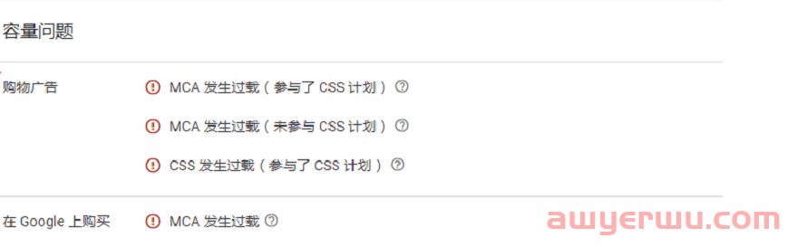 【Google Ads】GMC提示我产品超限了,怎么办?CSS overcapacity (in CSS program) 第3张 【Google Ads】GMC提示我产品超限了,怎么办?CSS overcapacity (in CSS program) 第3张