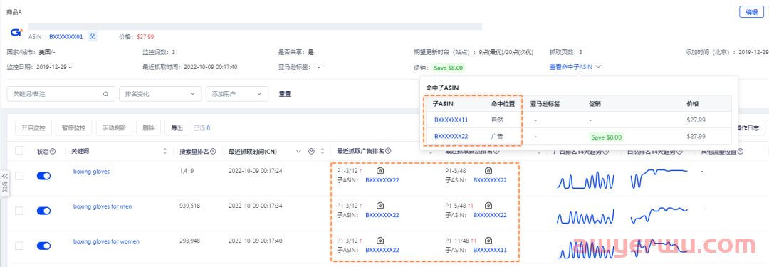 积加ERP关键词监控功能，诸多业界首创亮点来袭，带你玩转关键词排位！ 第7张