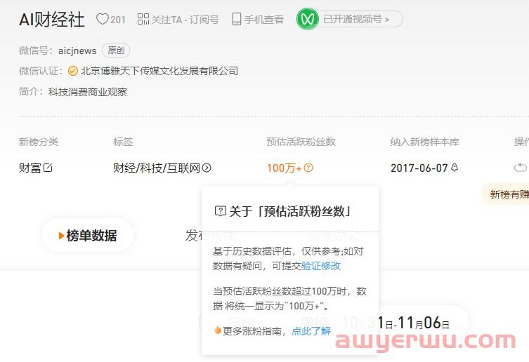 刚刚，知名财经微信公众号“AI财经社”和“财经天下周刊”被封！粉丝数达上百万。 第3张