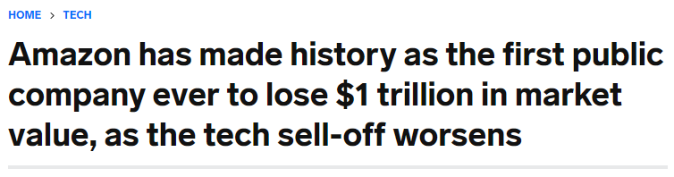 亚马逊痛失万亿美金!关键词上首页还有什么方法 第1张 亚马逊痛失万亿美金!关键词上首页还有什么方法 第1张