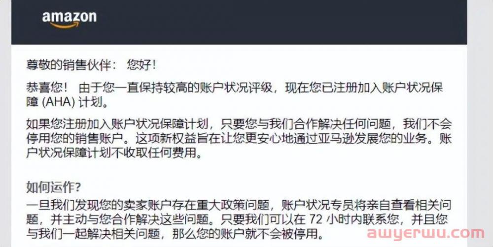 亚马逊的免死金牌“账户保障计划”来了,你达标了吗? 第4张 亚马逊的免死金牌“账户保障计划”来了,你达标了吗? 第4张