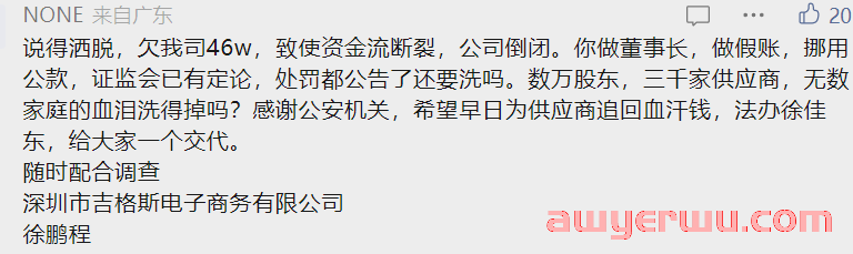 环球易购徐佳东回应被立案调查实为经济纠纷，这些人先坐不住了！ 第4张