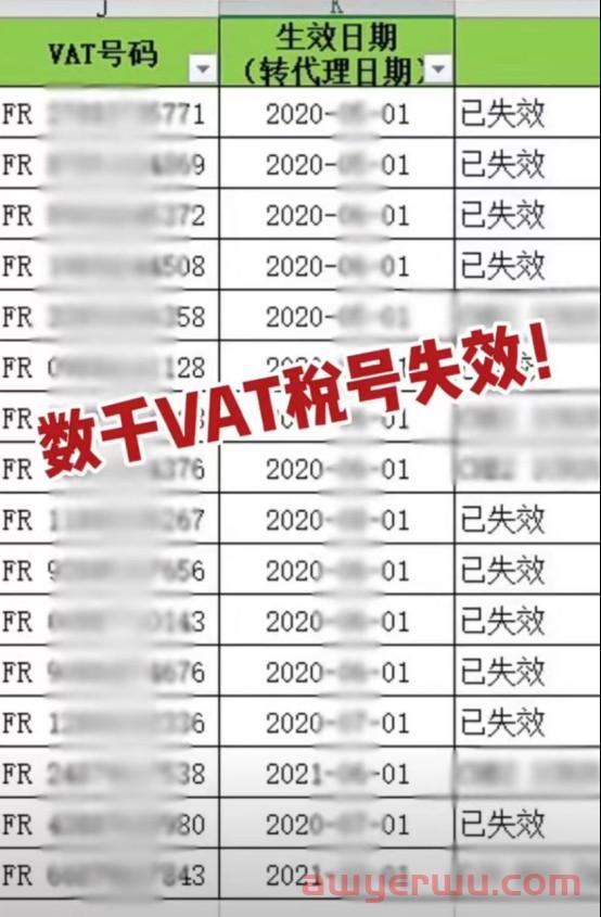 突发！法国VAT大范围失效！有卖家中招39个税号！ 第2张