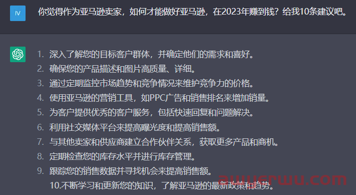 这个火遍全网的智能AI—— ChatGPT,会成为亚马逊运营的“最强辅助”还是“抢饭碗”? 第12张 这个火遍全网的智能AI—— ChatGPT,会成为亚马逊运营的“最强辅助”还是“抢饭碗”? 第12张