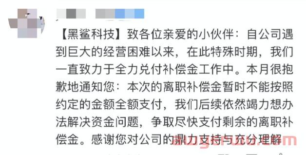 3C大卖黑鲨科技被员工上门拉横幅讨薪,赔偿只给2000元! 第2张 3C大卖黑鲨科技被员工上门拉横幅讨薪,赔偿只给2000元! 第2张