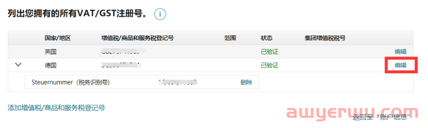 亚马逊又有新的限制措施了！德国站点税号地址不一致将被限制销售 第4张