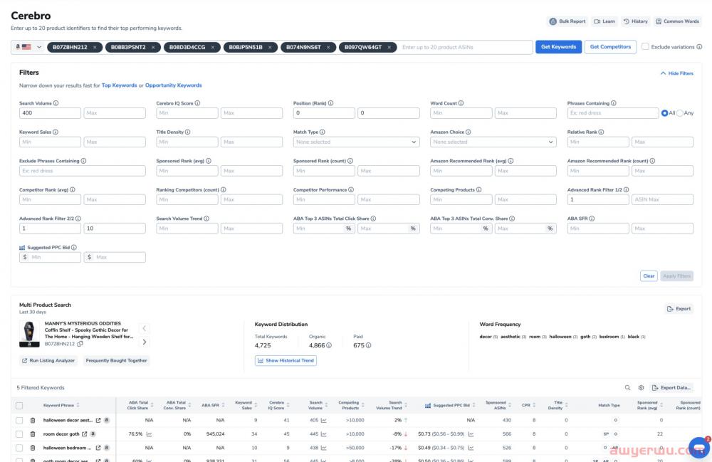 如何使用Helium 10进行亚马逊竞争对手分析 第4张