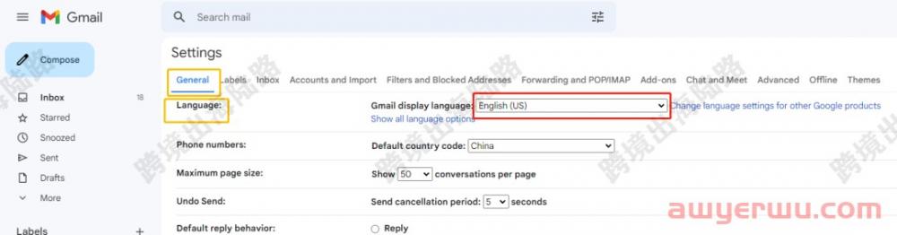 【Google】谷歌邮箱语言更改 第4张