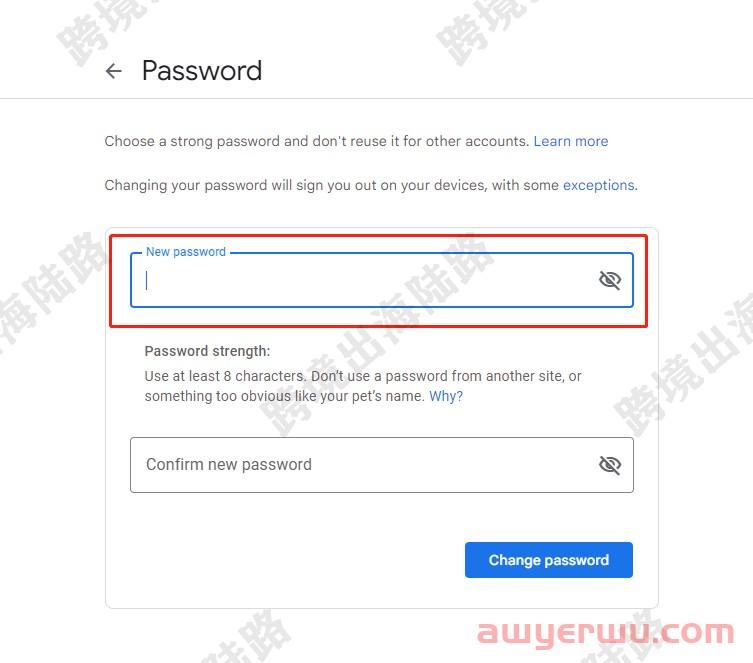【Google】谷歌邮箱密码更改 第7张 【Google】谷歌邮箱密码更改 第7张