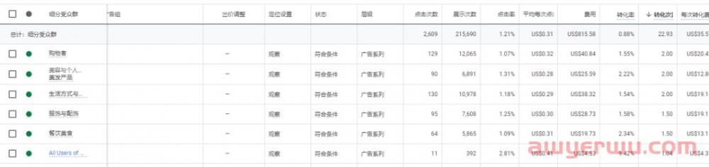 【Google Ads】大家都设置受众细分人群吗？什么阶段设置？前期，还是中后期 第2张