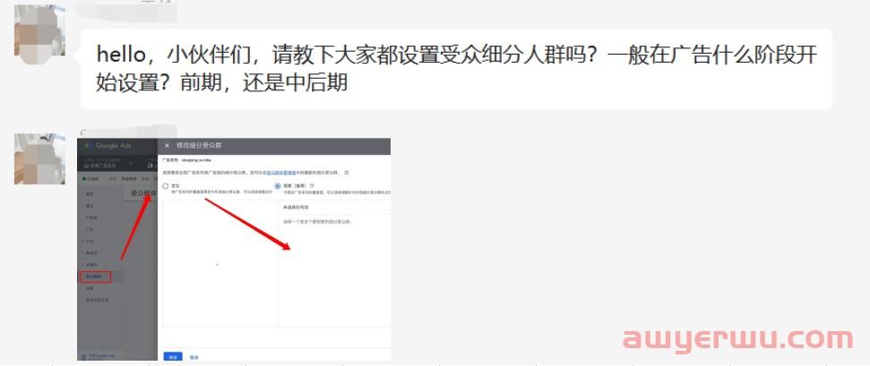 【Google Ads】大家都设置受众细分人群吗？什么阶段设置？前期，还是中后期 第1张