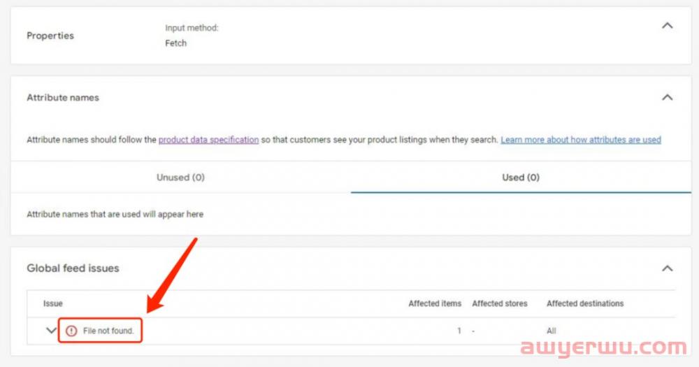 【干货分享】用Google Sheet上传Feed失败，错误提示File not found怎么办？ 第1张