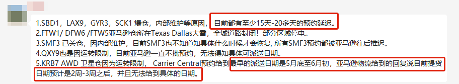 库容监视器上线!亚马逊部分仓库“瘫痪”!卖家太苦了~ 第4张 库容监视器上线!亚马逊部分仓库“瘫痪”!卖家太苦了~ 第4张