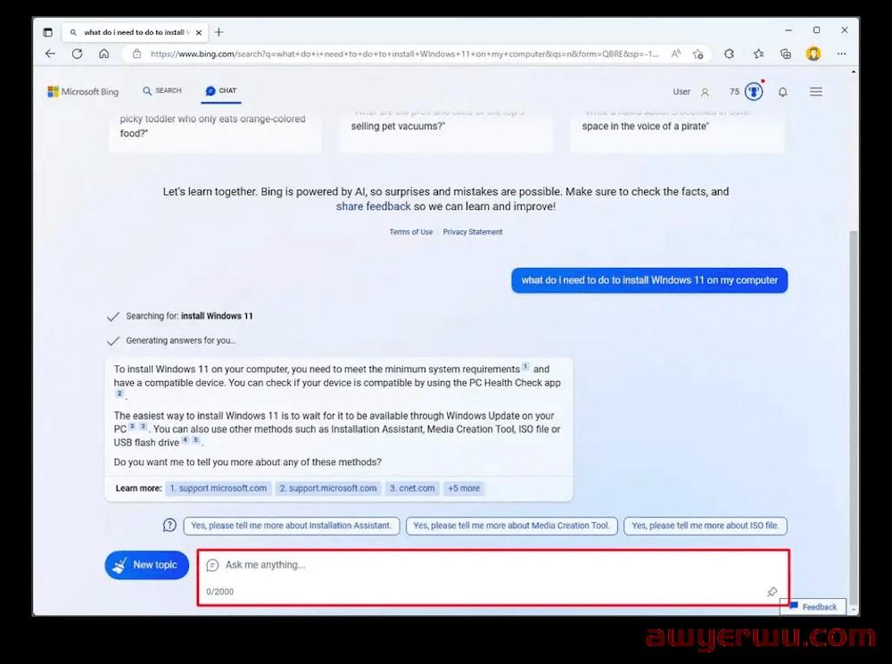 什么是带有 ChatGPT 的New Bing 以及如何使用它 第3张