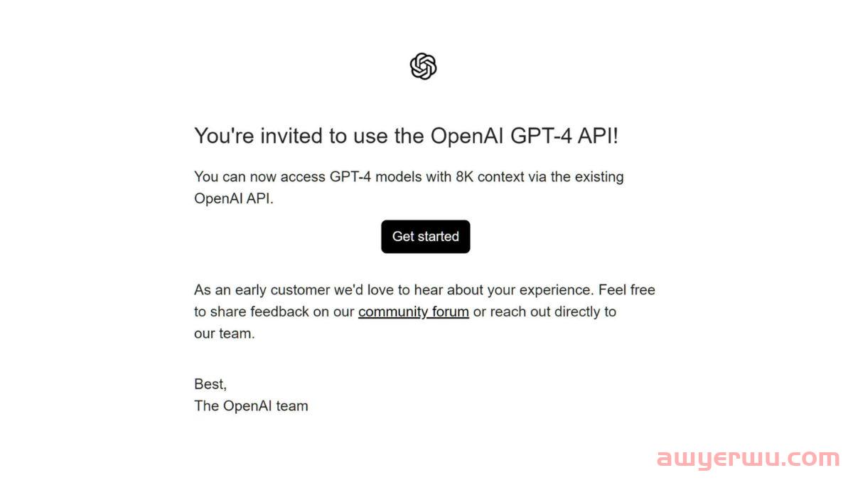 如何解决 ChatGPT-4 邀请问题“您被邀请使用 OPenAI GPT-4 API” 第1张