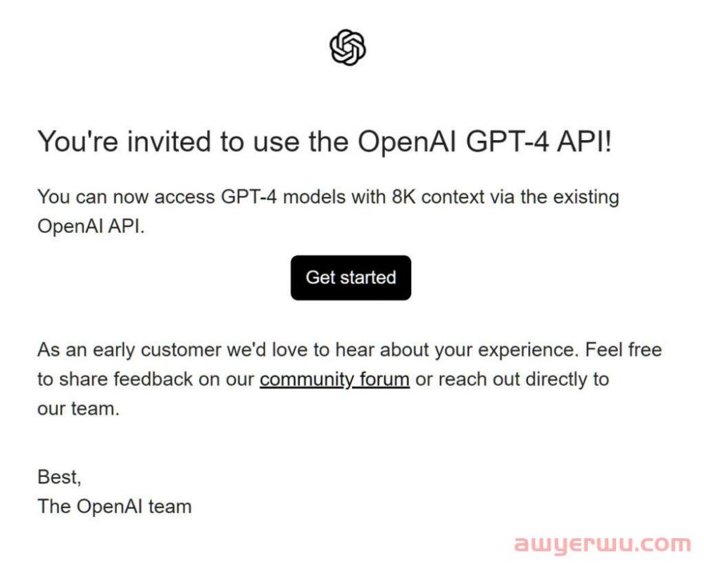如何解决 ChatGPT-4 邀请问题“您被邀请使用 OPenAI GPT-4 API” 第2张
