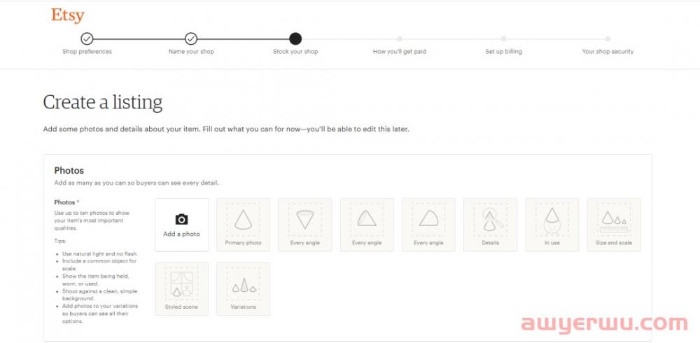 三分钟教您搞定Etsy开店全套流程(附步骤流程截图) 第6张