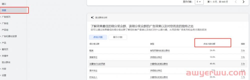 【Google Ads】如何调取Pmax兴趣受众转化次数份额？ 第3张