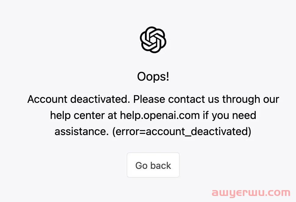 ChatGPT停止注册,开始封号了,真不如买个账号 第1张 ChatGPT停止注册,开始封号了,真不如买个账号 第1张