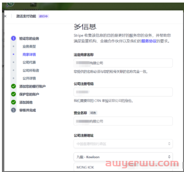 Stripe收款账户的注册以及独立站后台的绑定 第3张 Stripe收款账户的注册以及独立站后台的绑定 第3张