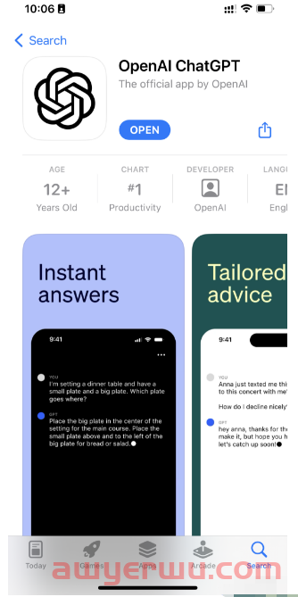 ChatGPT官方 iOS APP上线!速度极快且免费、语言识别、GPT-4疑似无限制! 第7张 ChatGPT官方 iOS APP上线!速度极快且免费、语言识别、GPT-4疑似无限制! 第7张