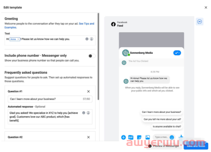 如何使用点击信使Facebook卷轴广告来限定潜在客户 第10张